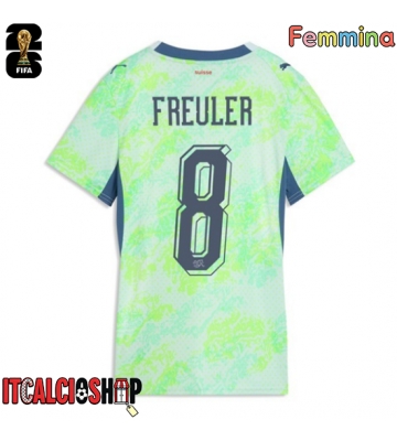Svizzera Remo Freuler #8 Seconda Maglia Femmina Mondiali 2026 Manica Corta